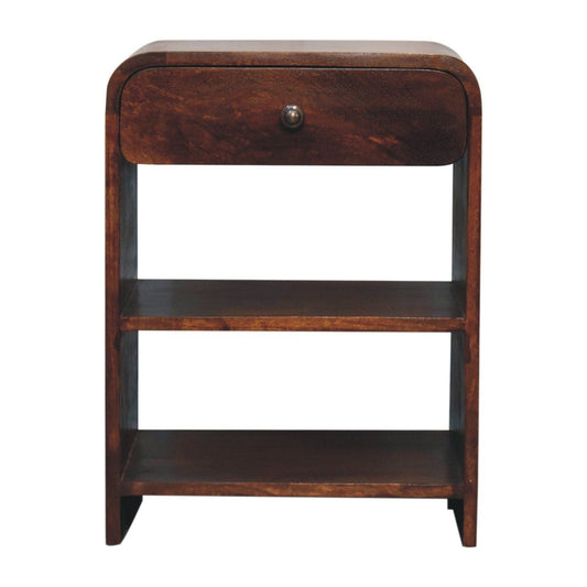 Arvessa - Open Bedside Table - Dark Brown