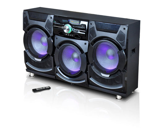 10,000 Watt Neighbor Hater TV Stand - Black