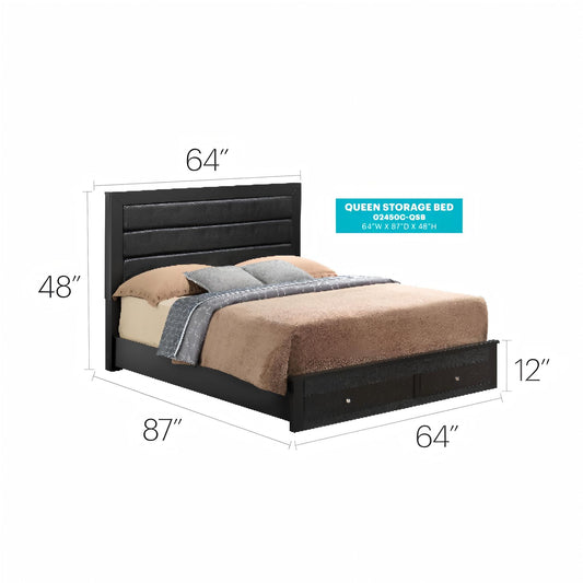 Elegant Storage Bed For Cozy Spaces