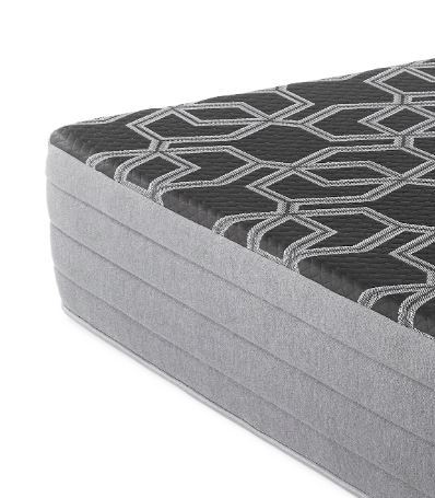 12" Smooth Top Hybrid Medium Plush Mattress - Black - King