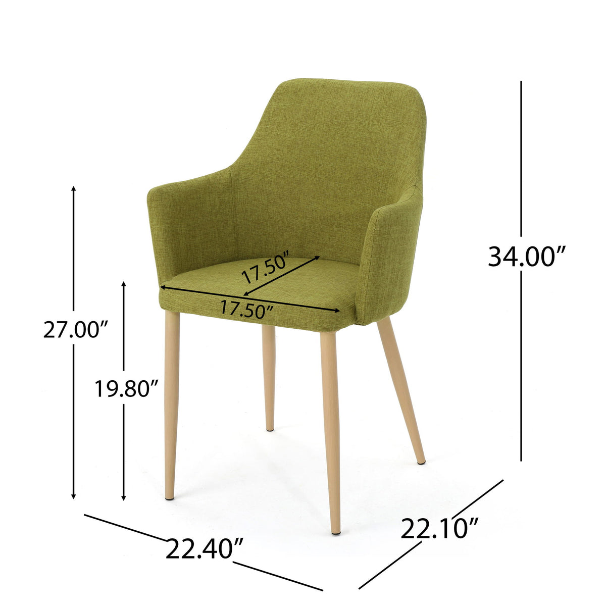 Elegant Dining Chair With Contoured Support