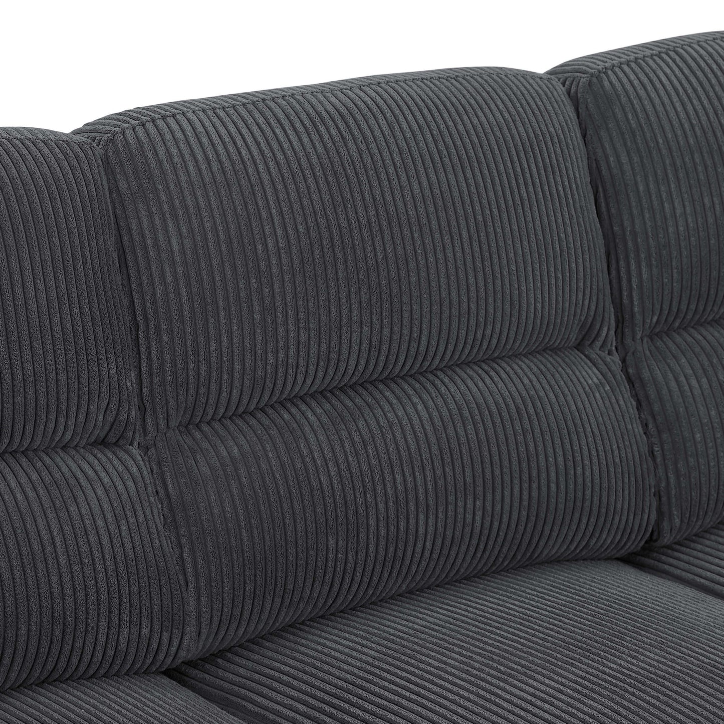 Vintage Inspired 3 Seat Sofa With Tufted Cushions
