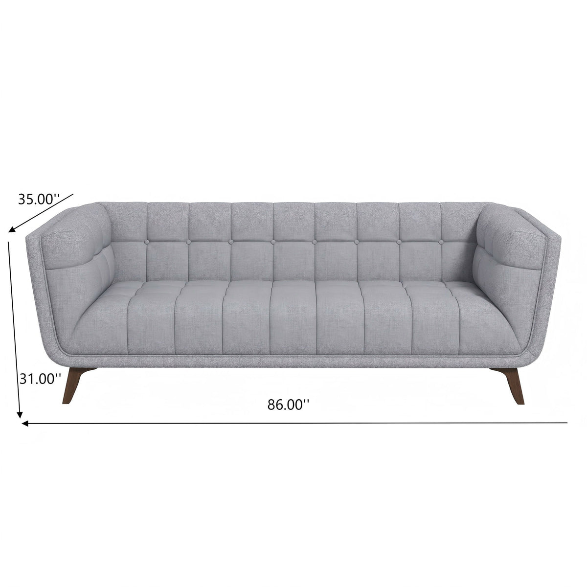 Addison - Large Sofa - Brown / Light Gray