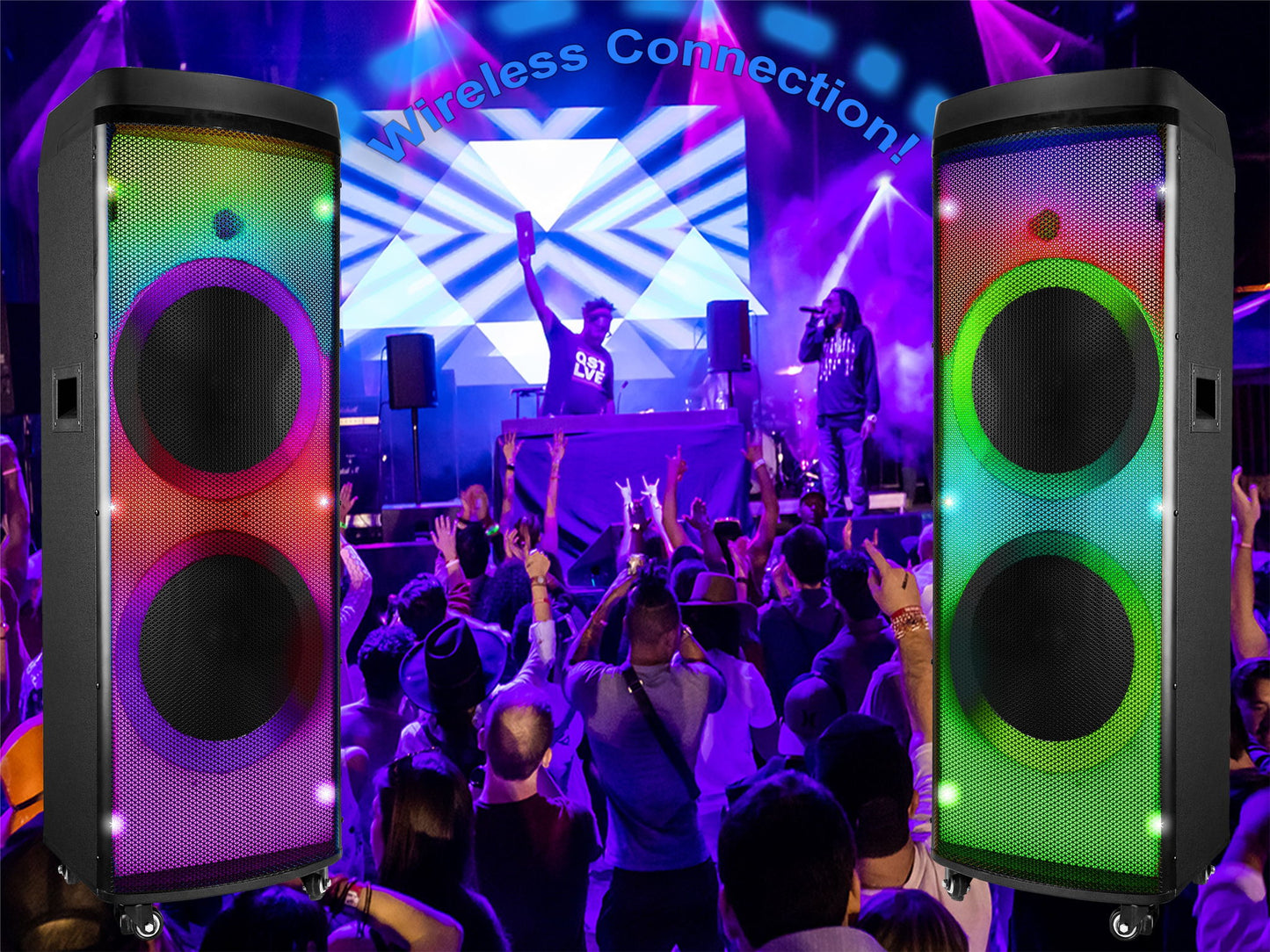 Led Lit Dj System - Black