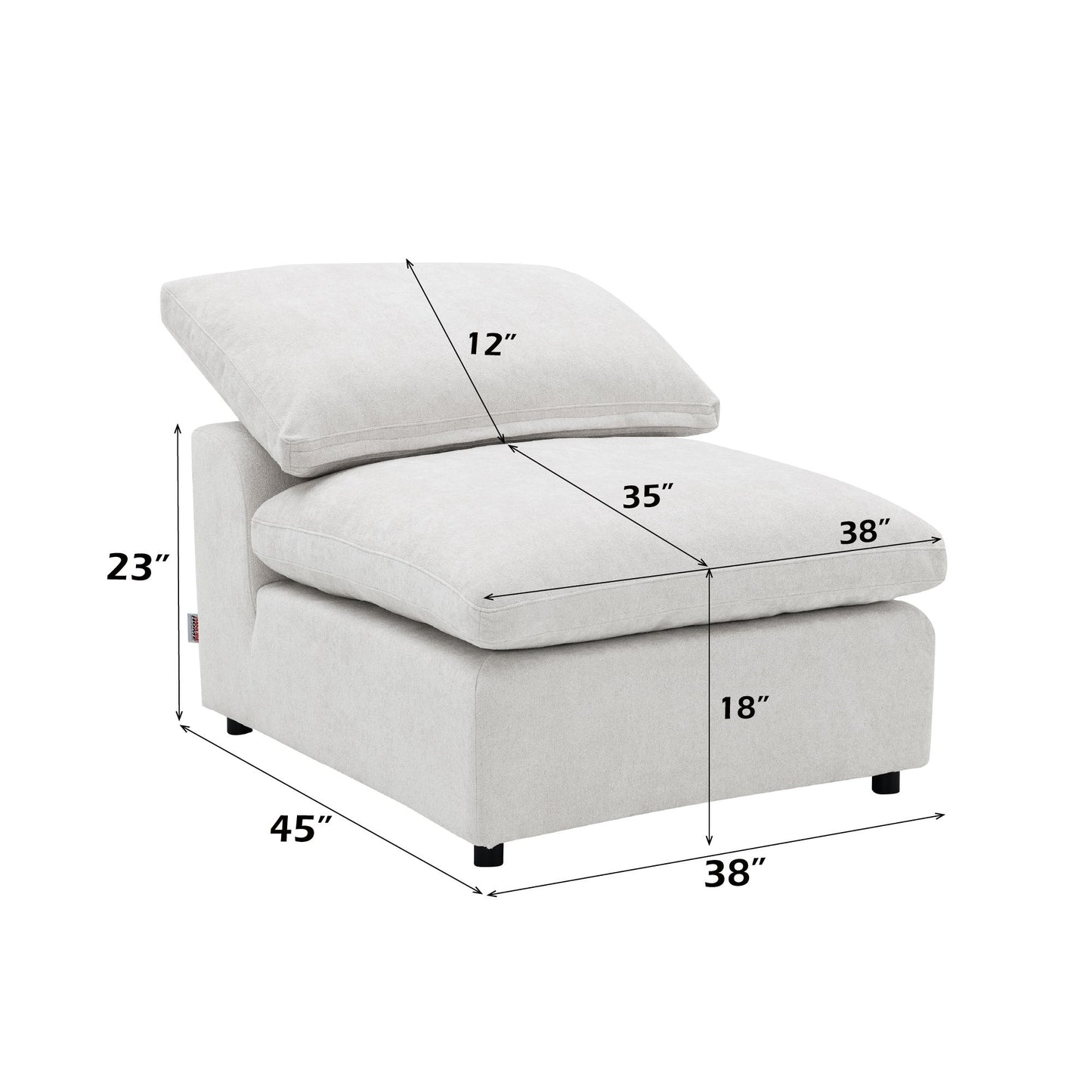 Naveen - 6 Piece Modular Sectional - Ivory