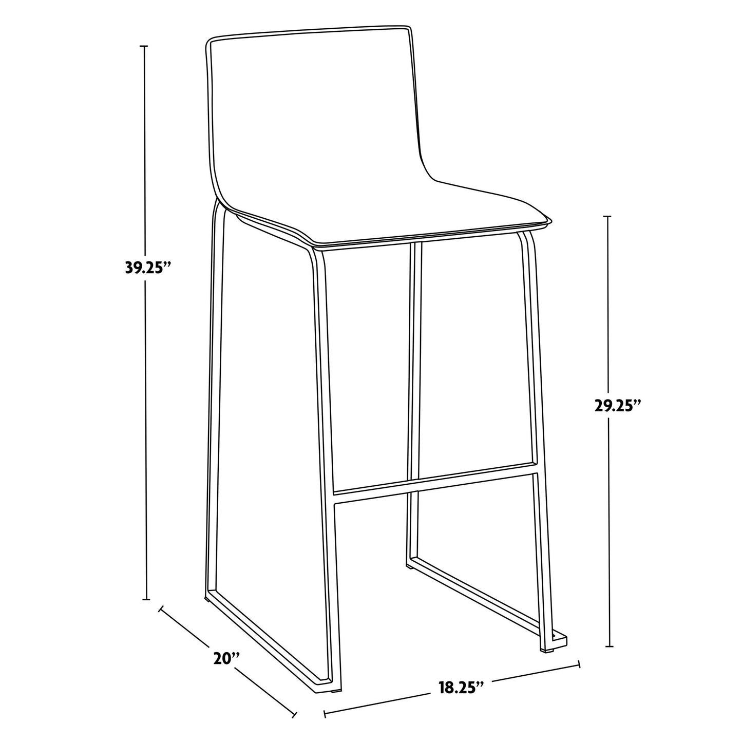 Mara - Contemporary Upholstered Barstool (Set of 2)