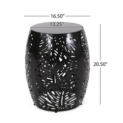 Modern Design Metal End Table, Large