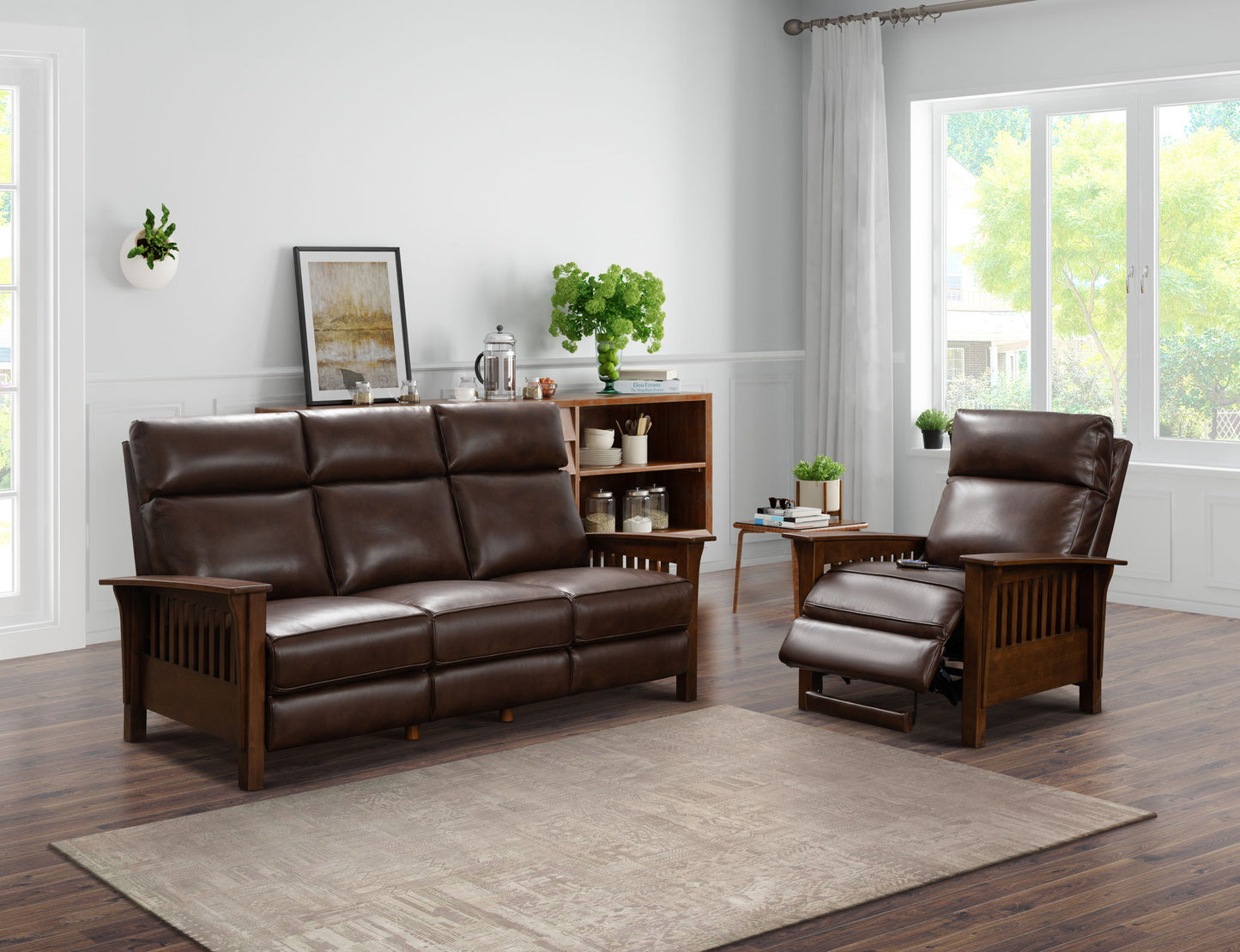 Artisan - Sofa-Recliner With Power, Power Headrest