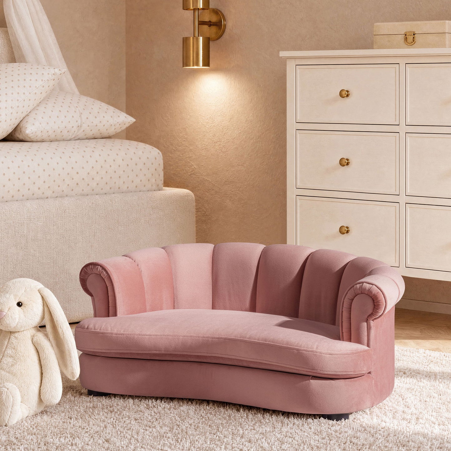 Halle - Rolled Arm Dog Sofa Bed