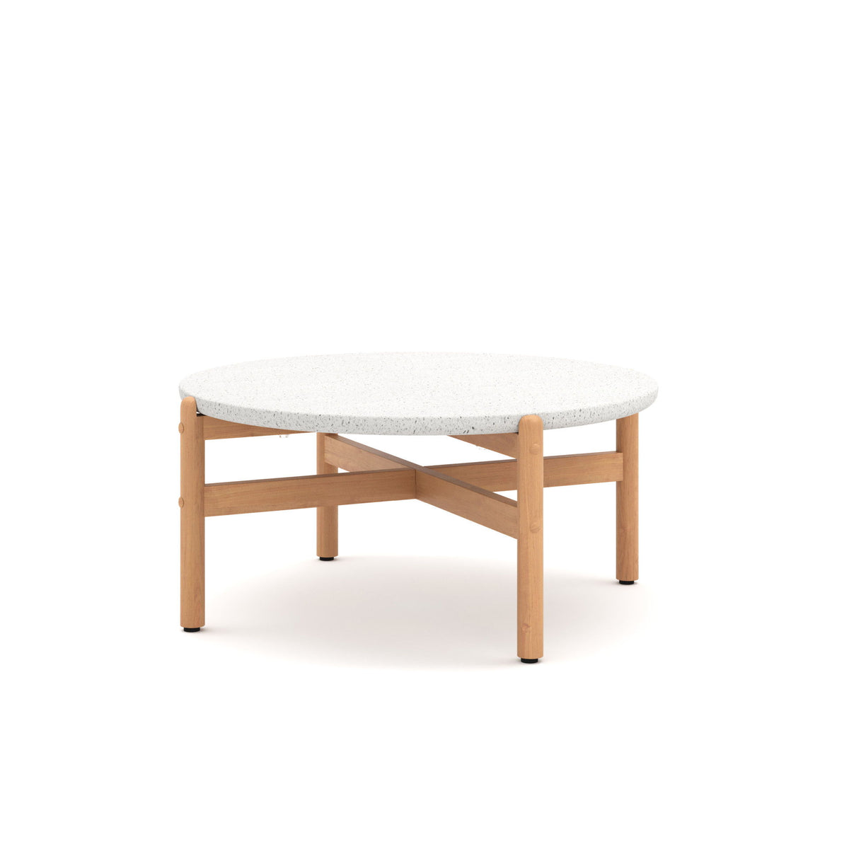 Solstice - Outdoor Coffee Table With Terrazo Top - White
