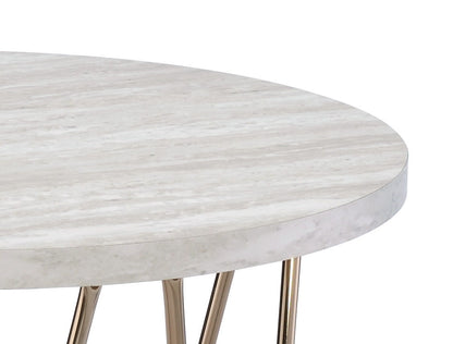 Rowyn - Faux Marble Top Table