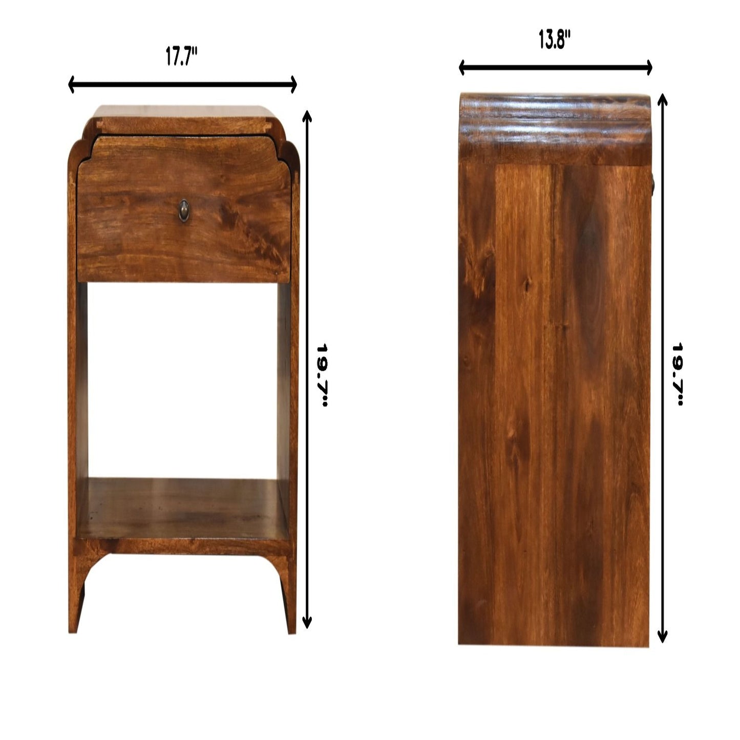 Newton - Nightstand With A Drawer And Open Shelf