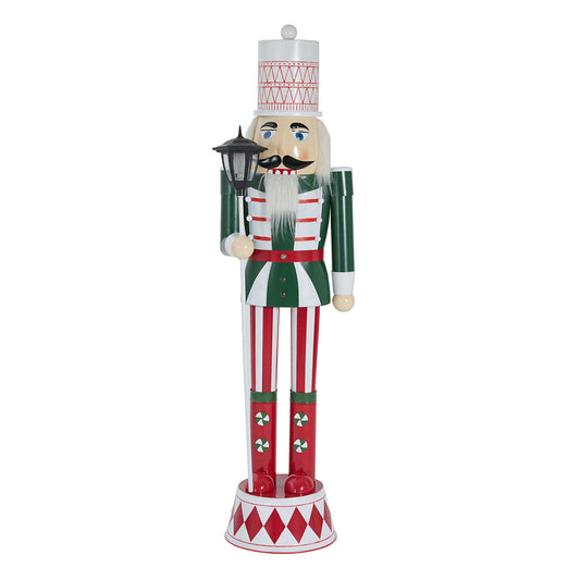 Classic Nutcracker Holiday Decor, Durable Construction - Green / Red / White