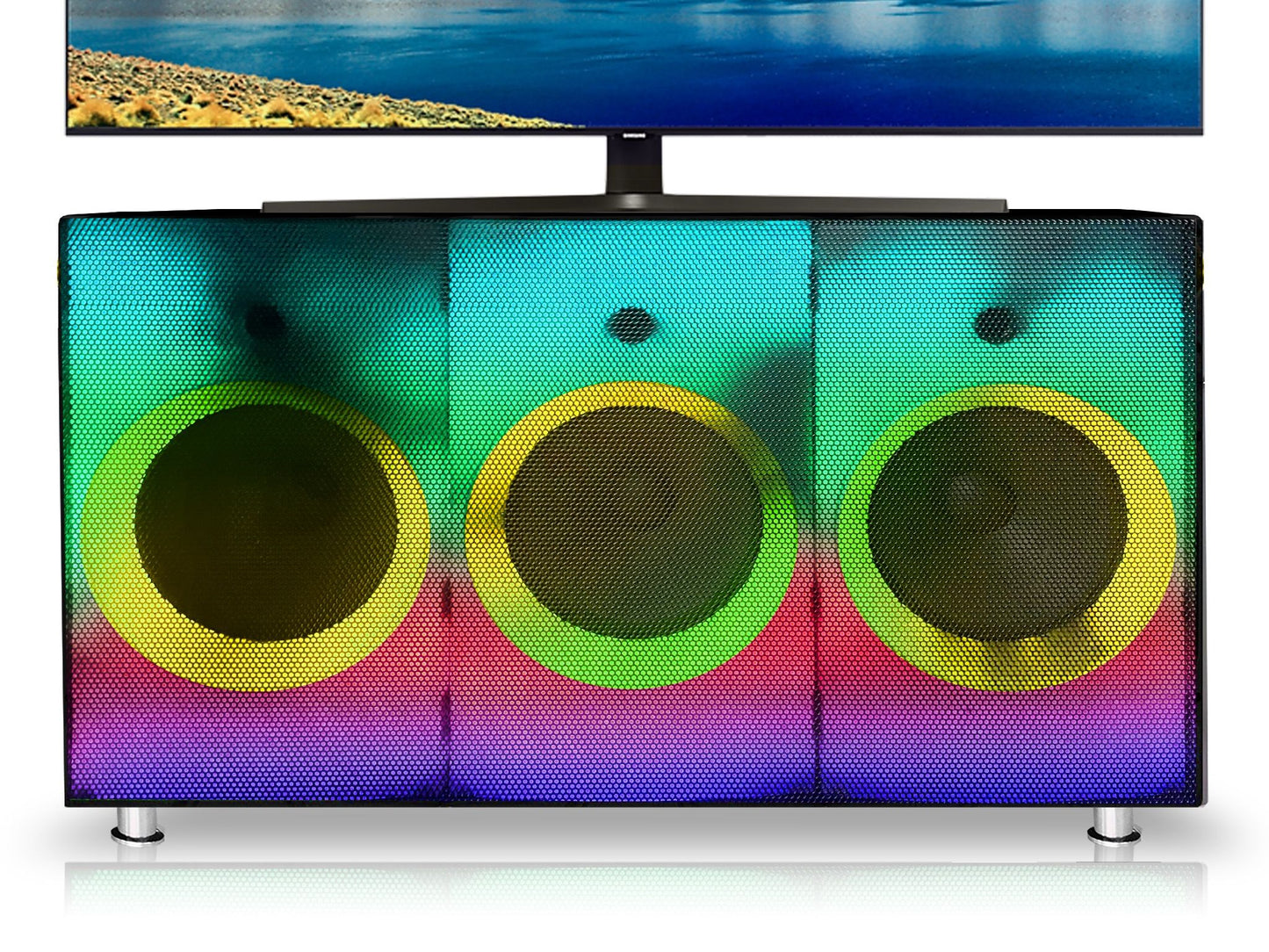 Led Lit TV Stand - Black