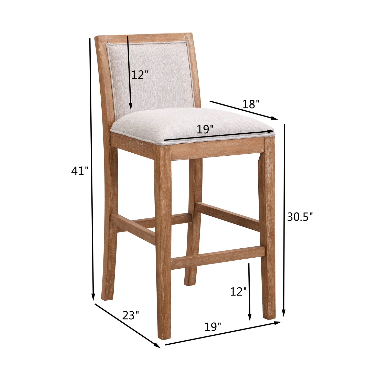 Upholstered Barstools (Set of 2)