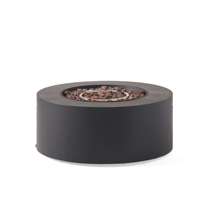 Round Iron Fire Pit With 40, 000 Btu