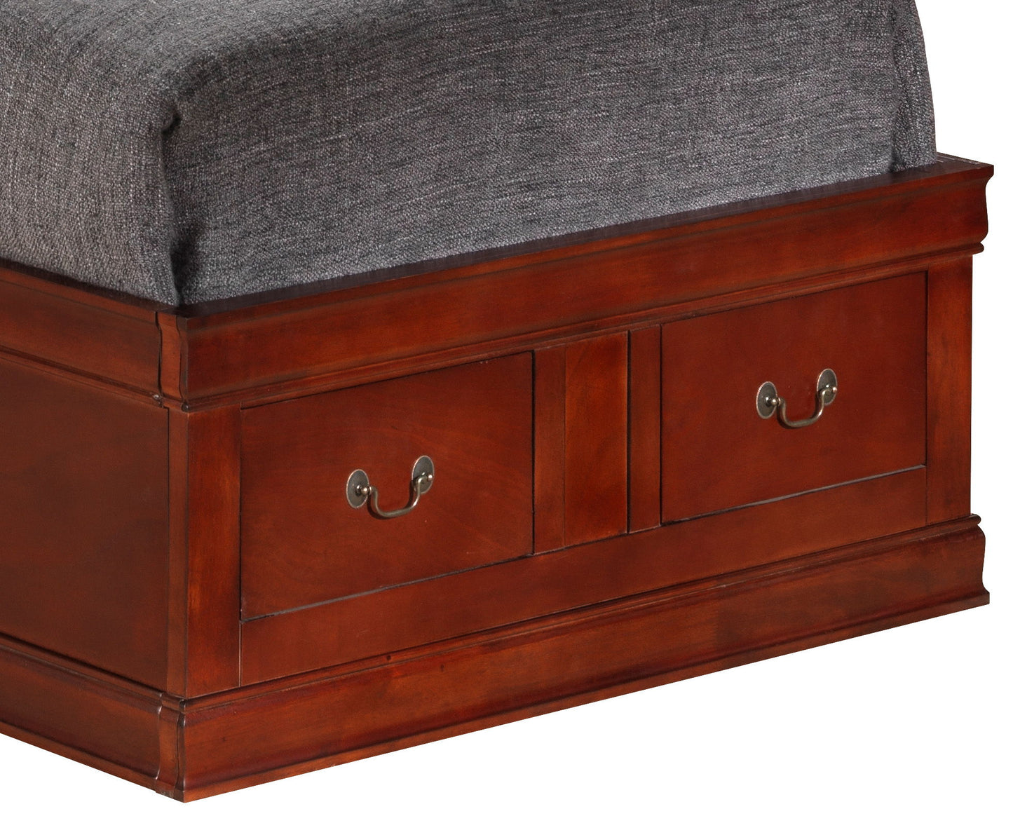 Traditional Style Bookcase Storage Bed