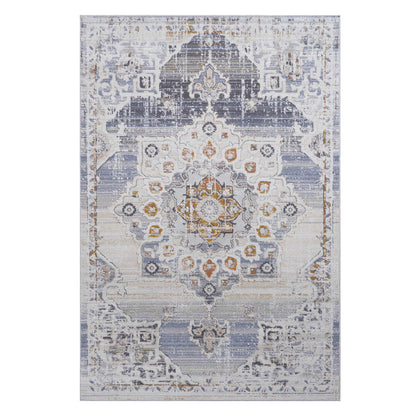 Payas - 6' X 9' Medallion Area Rug - Cream / Gold