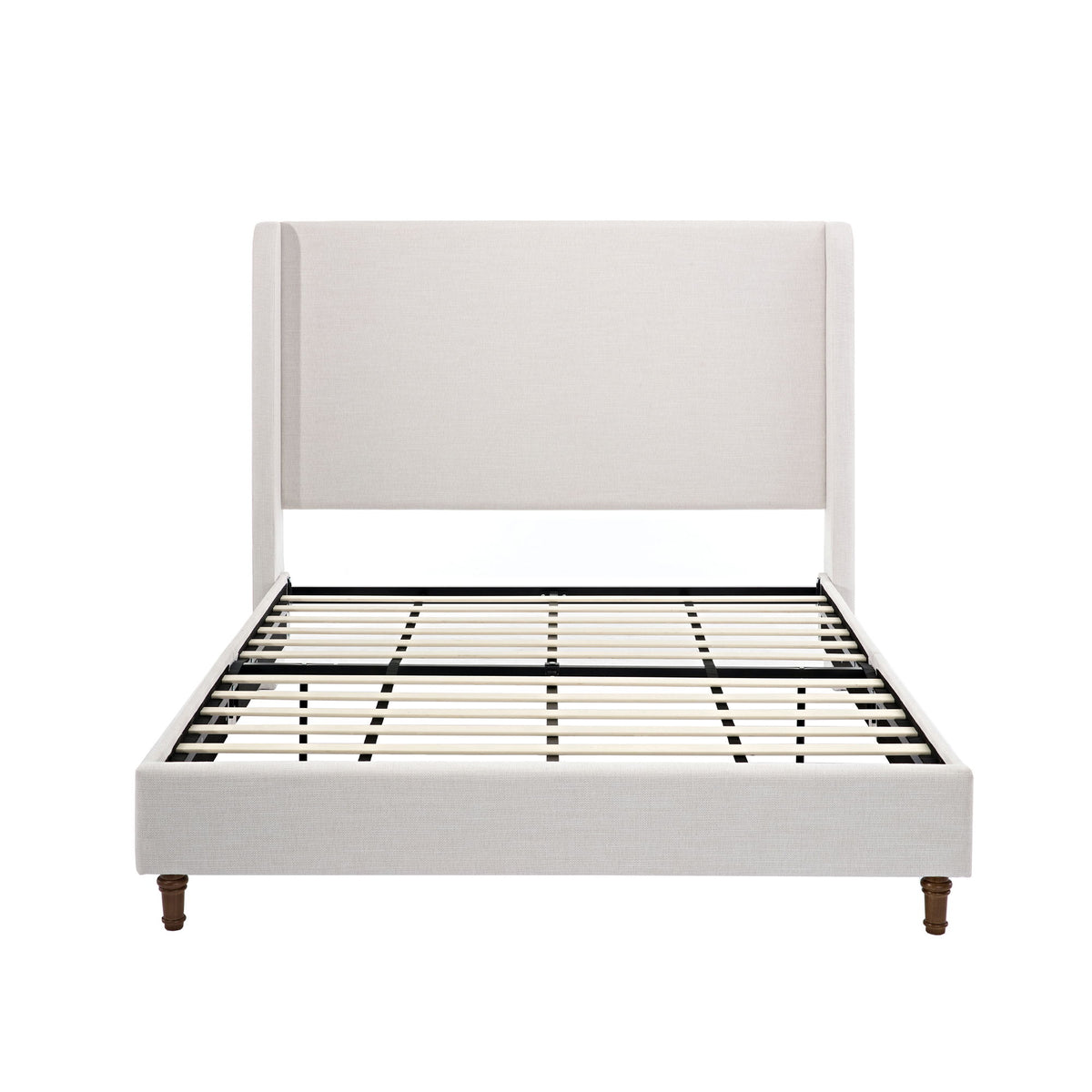 Harper - Tall Headboard Upholstered Bed / High Headboard / Elegant Simplicity / No Box Spring Needed