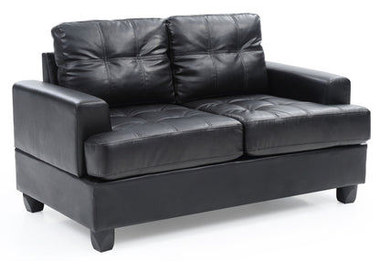 Stylish Transitional Loveseat For Two