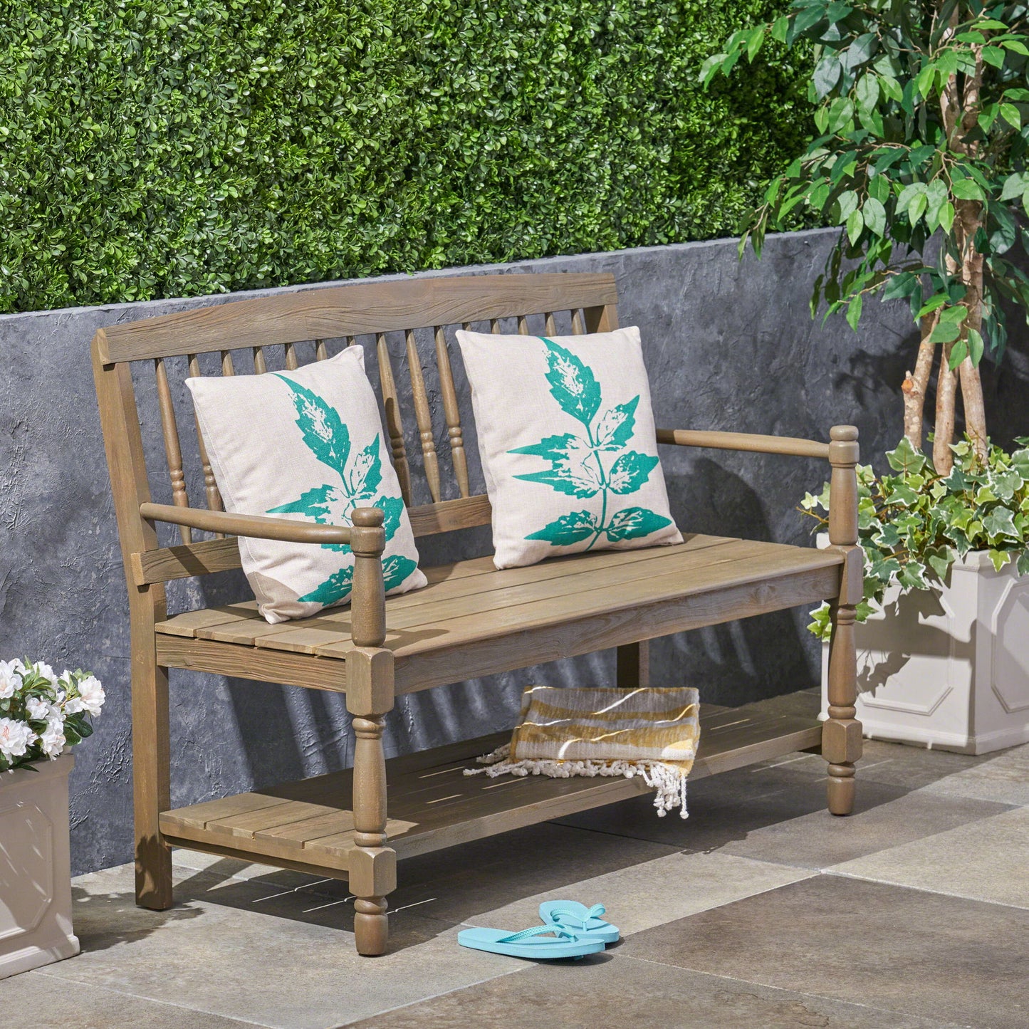 Imperial - Bench With Built In Shelf