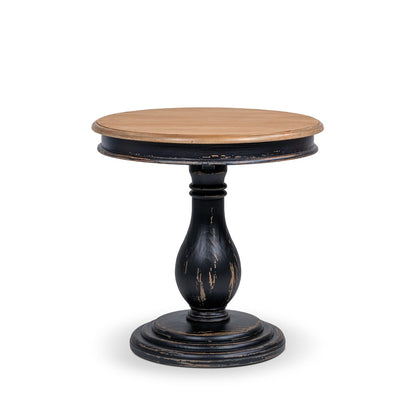 Winslow - Round Pedestal Side Table - Natural / Light Brown