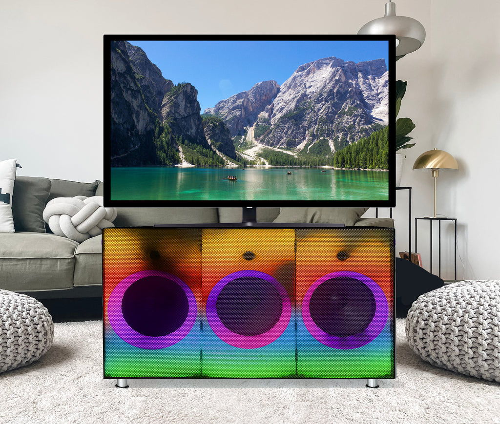 Led Lit TV Stand - Black