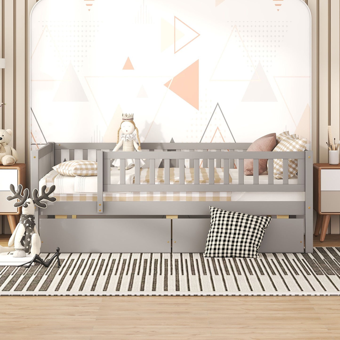 Multifunctional Wooden Daybed Bed