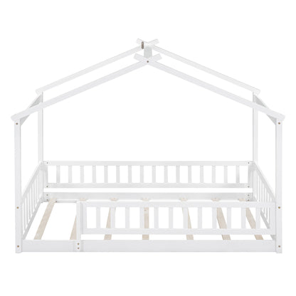Bed House Bed Frame With Fence