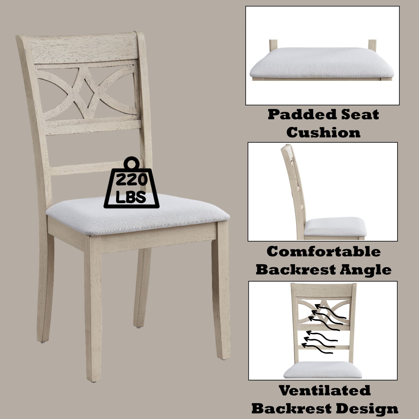 Ferris - Side Chair (Set of 2) - Antique Gray