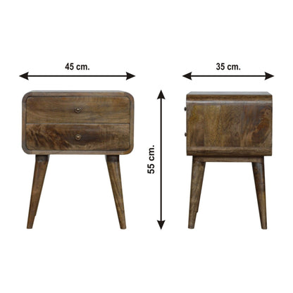 Curved Nightstand