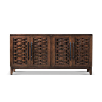 Koa - 4 Door Sideboard - Dark Brown