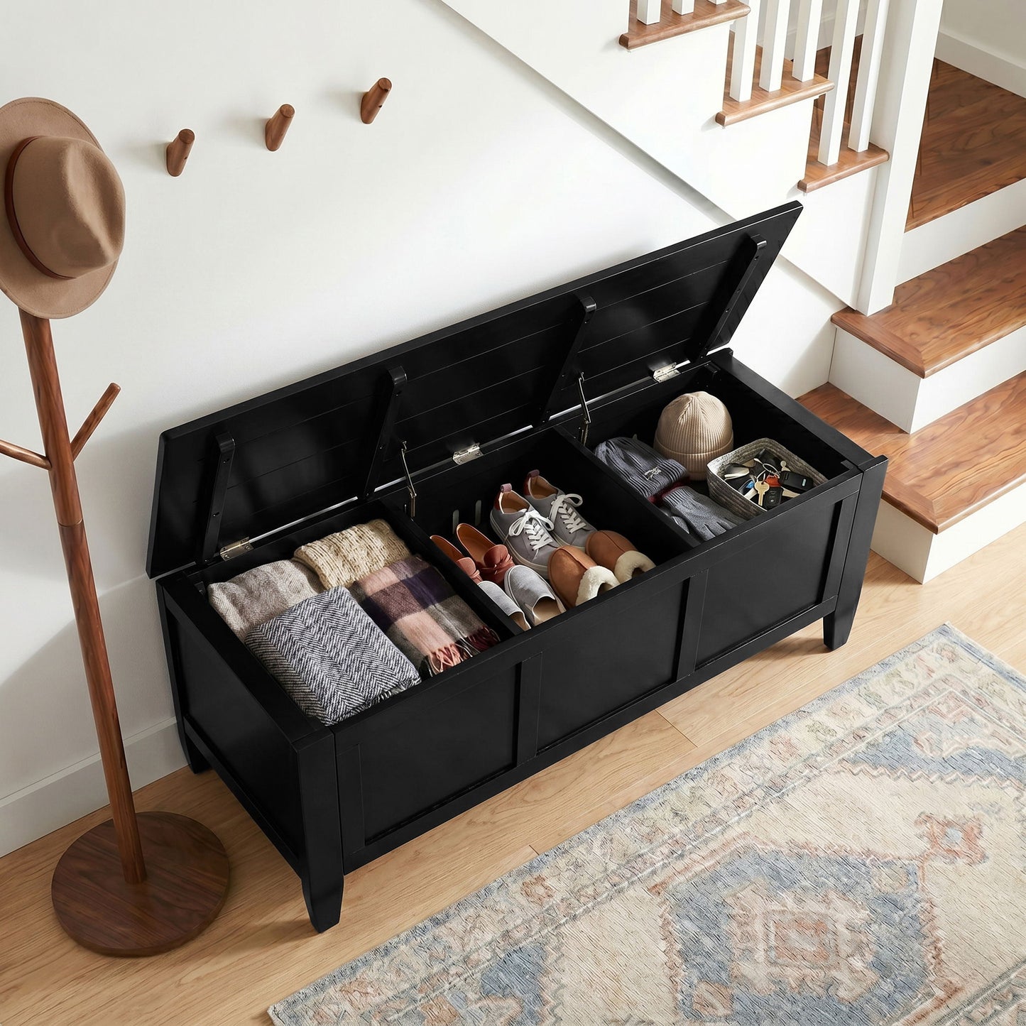 Brooklyn - Storage Bench - Black