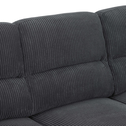 Vintage Inspired 3 Seat Sofa With Tufted Cushions