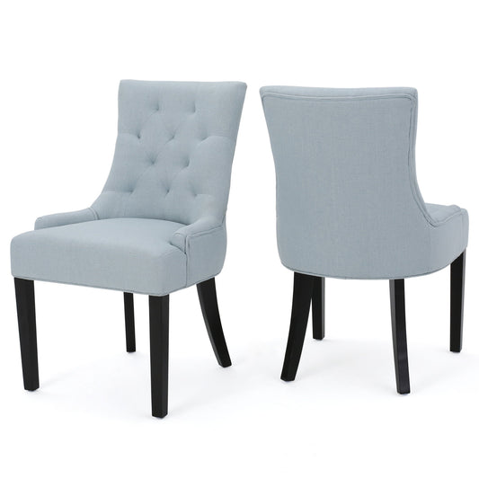 Contemporary Cheney Dining Chair Set With Tufted Design