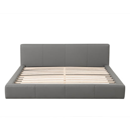 Stylish Upholstered Bed With Birch Wood Frame