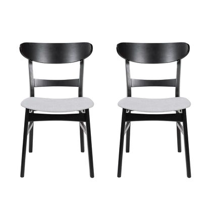 Modern Dining Chairs With Cushioned Seat (Set of 2)