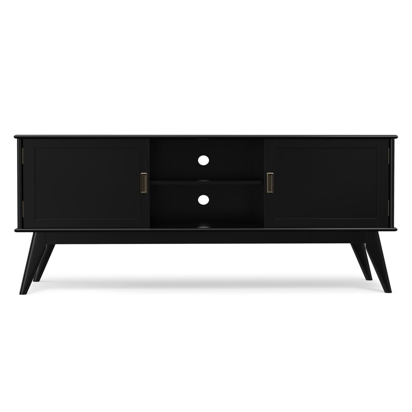 Draper - Handcrafted Mid Century Low TV Media Stand